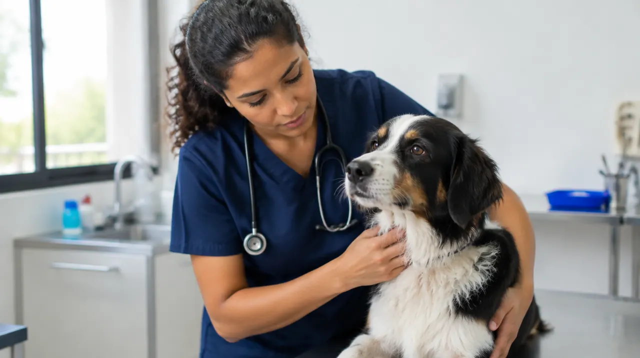 Técnico em Veterinária trabalhando